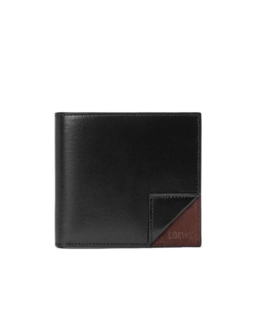 Loewe Black Switch Contrast-Panel Bifold Wallet for men
