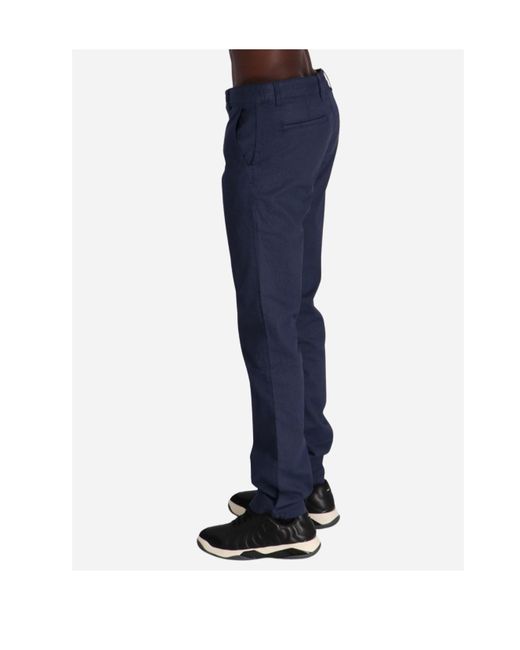 Boss Blue Tapered Trousers for men