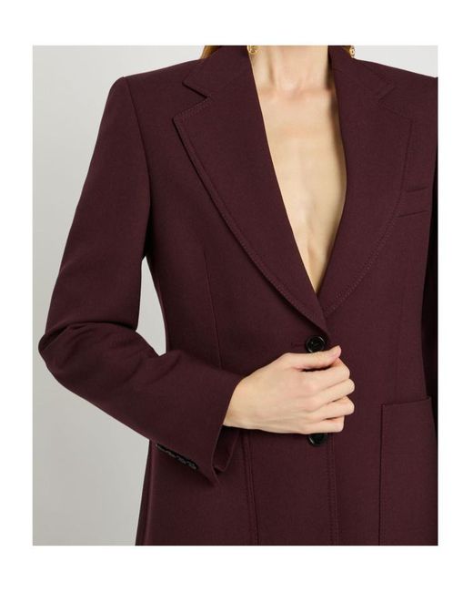Chloé Purple Single Breased Wool Blazer
