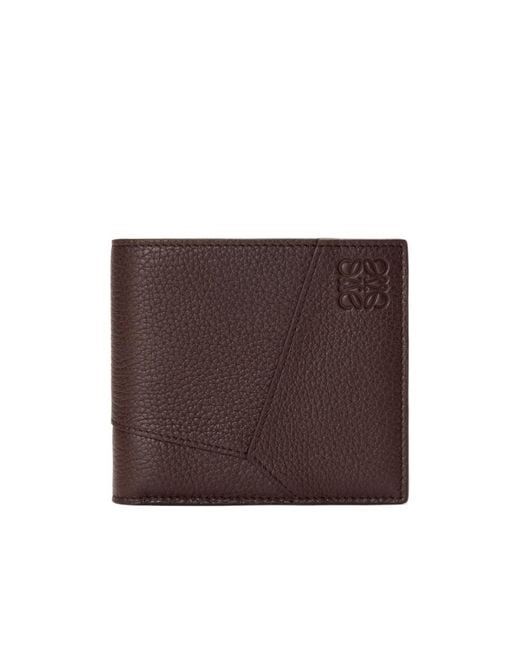 Loewe Brown Puzzle Bi-Fold Wallet for men