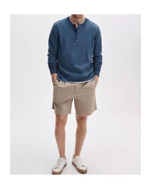 Rag & Bone Blue Crew-Neck Knit Top for men
