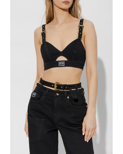 Versace Jeans Black Logo Sling