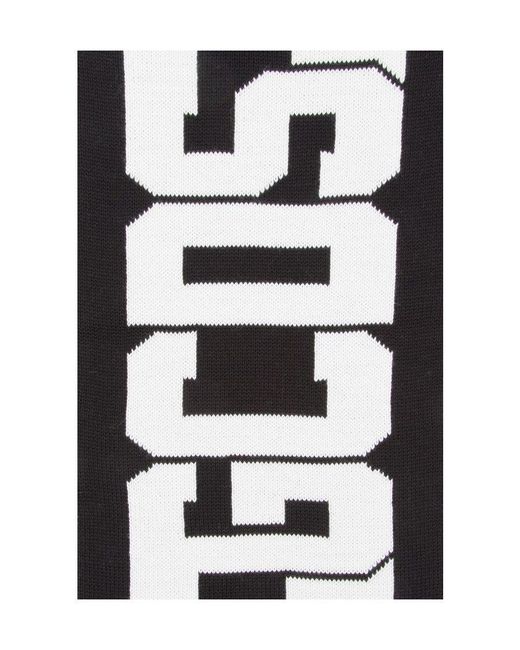 Gcds White Logo Scarf for men