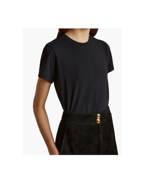 Khaite Black Classic Short-Sleeve T-Shirt