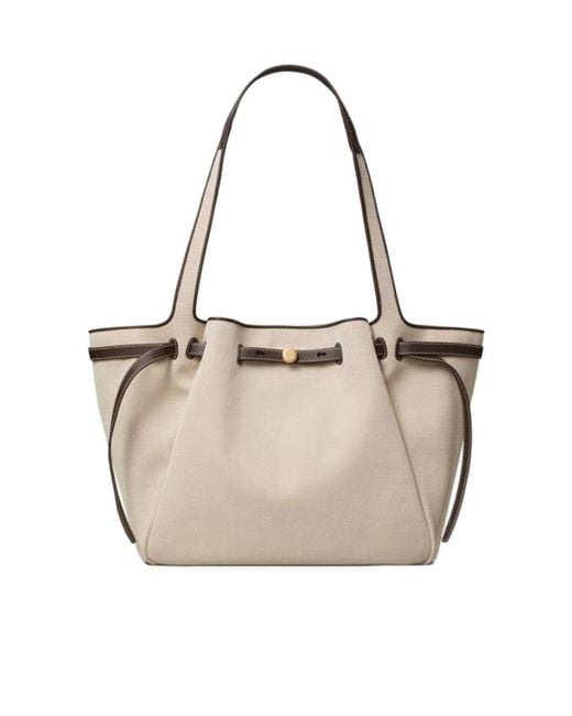 Tory Burch Natural Romy Top Handle Bag