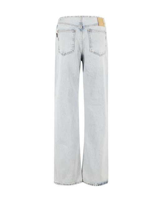 Haikure Gray Straight-Leg Relaxed Fit Jeans