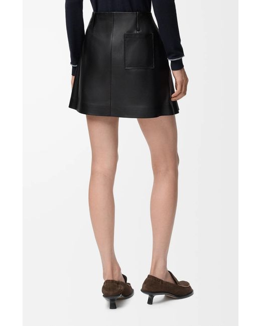 Loewe Black Pleated Mini Skirt