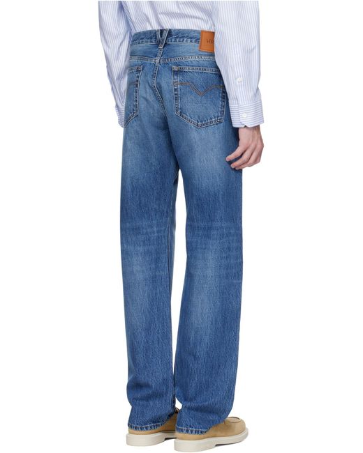 Versace Blue Medusa Head Jeans for men