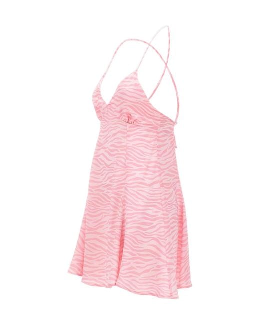 Mc2 Saint Barth Pink Spaghetti Strap Dress