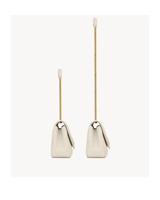 Saint Laurent White Loulou Medium Shoulder Bag
