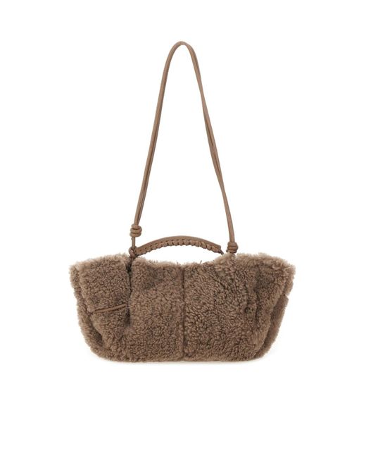 Hereu White Knotted Shoulder Bag