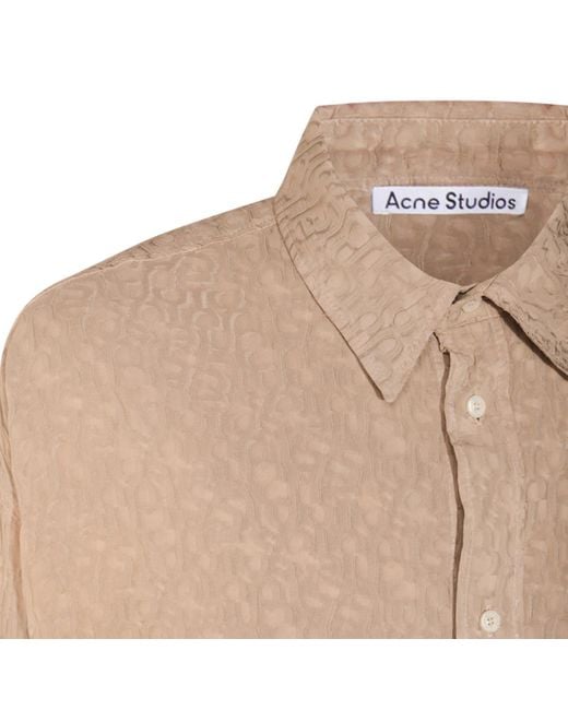 Acne Natural Relaxed Buttoned Shirt for men
