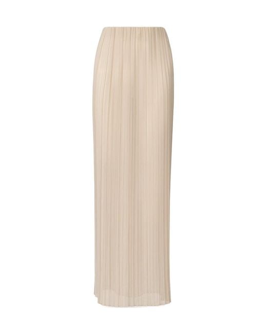 Fabiana Filippi White Pleated Skirt