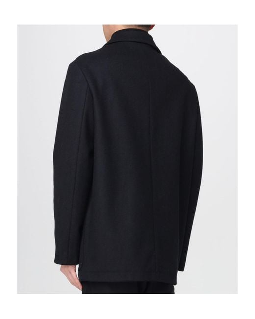 Barena Blue Double-Breasted Pocket Coat for men