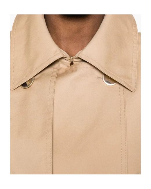 Twinset Natural Double-Breasted Belted Coat