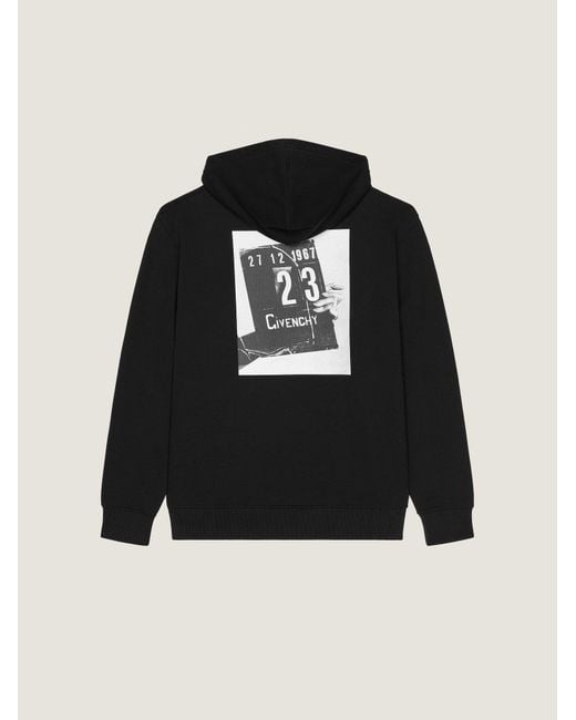 Givenchy Black Couture Seam Regular Fit Drawstring Hoodie for men