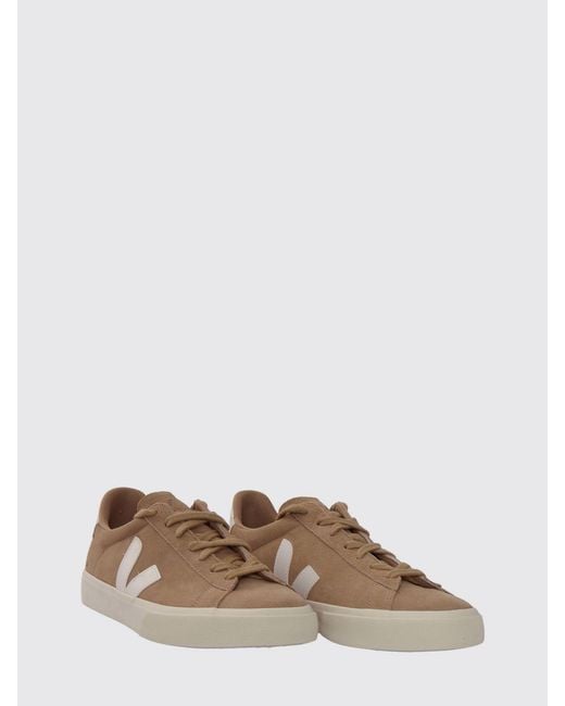 Veja Brown Campo Suede Low-Top Sneakers for men