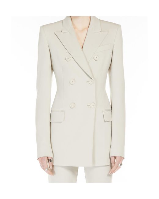 ジャケット Sportmax JERSEY SCUBA BLAZER Scuba jersey blazer, turtledove | Sportmax