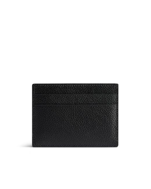 Balenciaga Black Political Stencil Logo Printed Card Holder for men