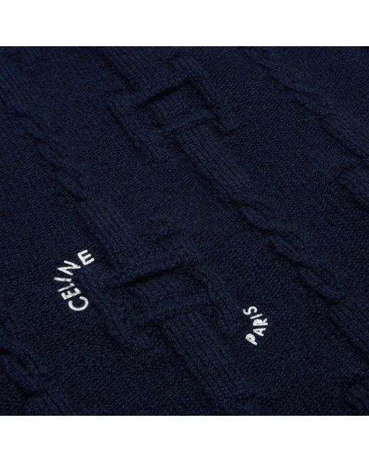 Céline Blue Crewneck Sweater for men