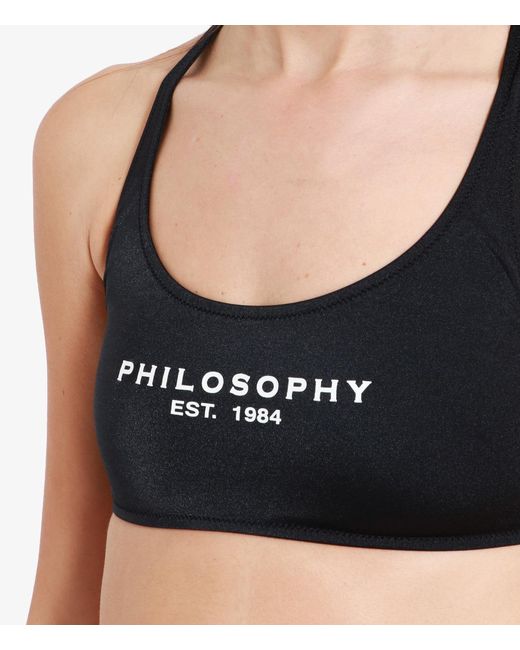 Philosophy Di Lorenzo Serafini Black Logo Bikini