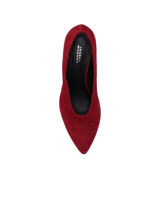 Isabel Marant Red 45Mm Ebisa Pointed-Toe Pumps
