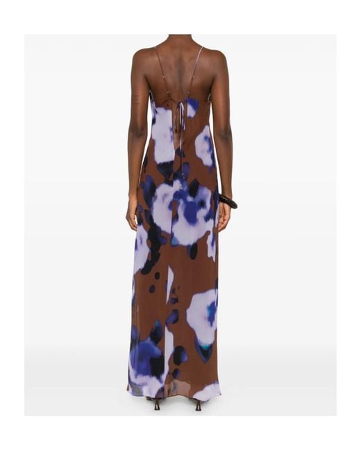 Patrizia Pepe Blue Floral-Print Dress