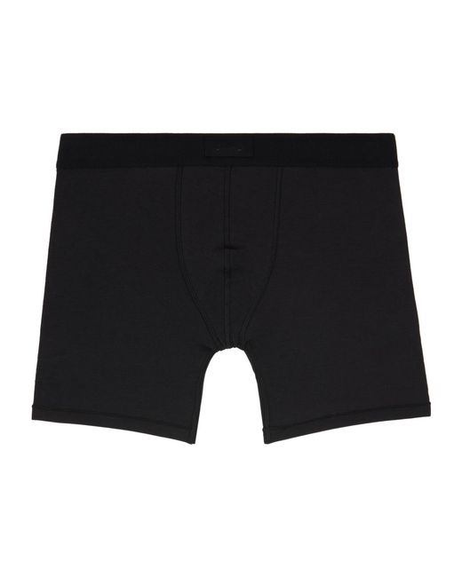 Skims Black Logo Boxer Briefs Three-Pack for men