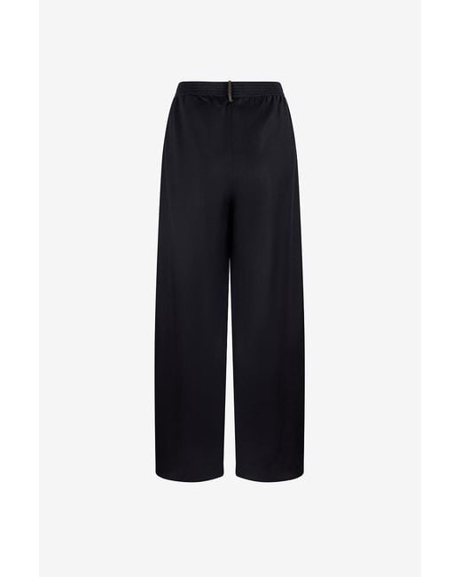 Fabiana Filippi Blue Elastic-Waist Casual Trousers