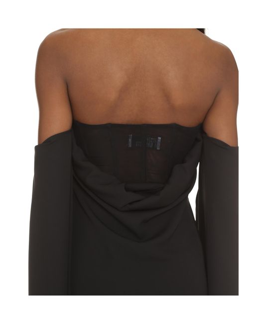 GIUSEPPE DI MORABITO Black Jersey Mini Gown