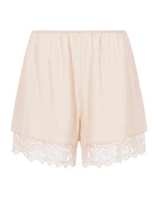 Simone Rocha White Elastic Waist Pajama Shorts