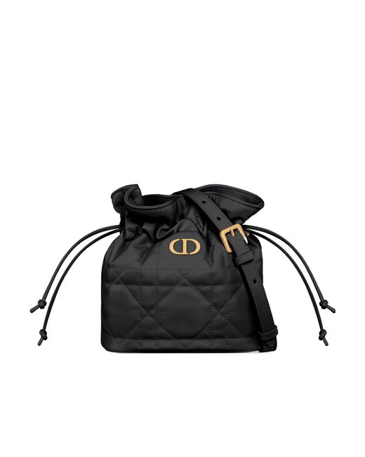Dior Black Miss Caro Mini Bucket Bag With Drawstring