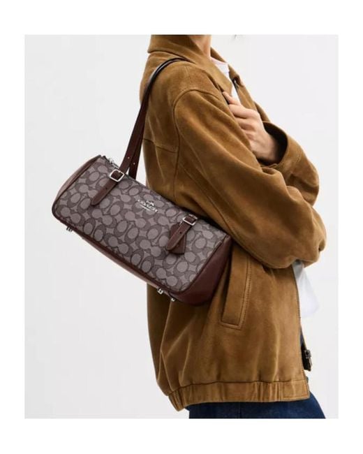 COACH Brown Asher Shoulder Bag
