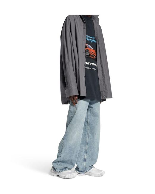 Balenciaga Gray Gucci Layered Long-Sleeve Shirt for men