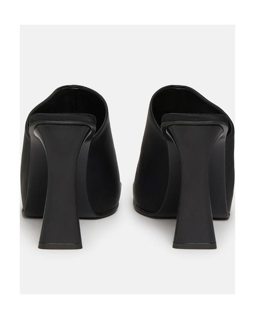 Stella McCartney Black Muller Shoes With Square Head And High Heels