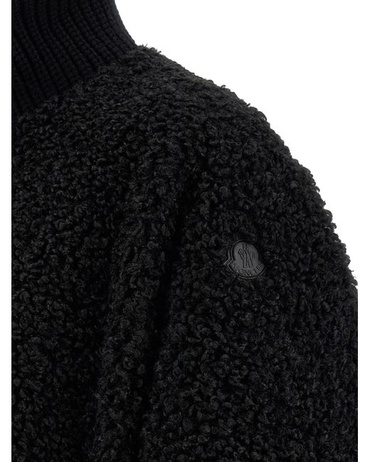 Moncler Black Logo Patch Short Sleeved Jacket