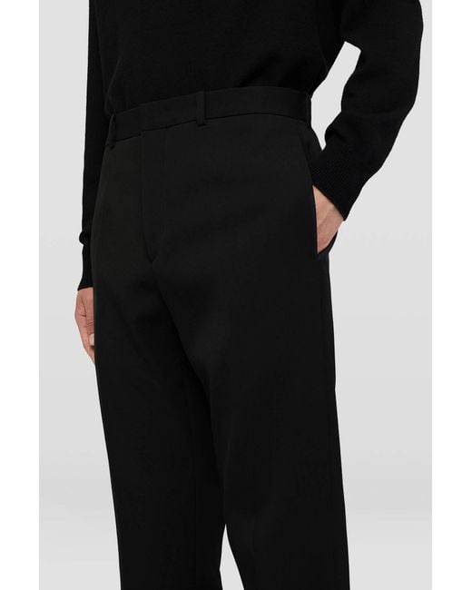 Jil Sander Black Mid-Waisted Tailored Trousers for men