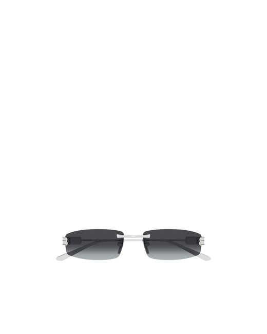 Balenciaga White Eyewear Rectangle Frame Sunglasses for men