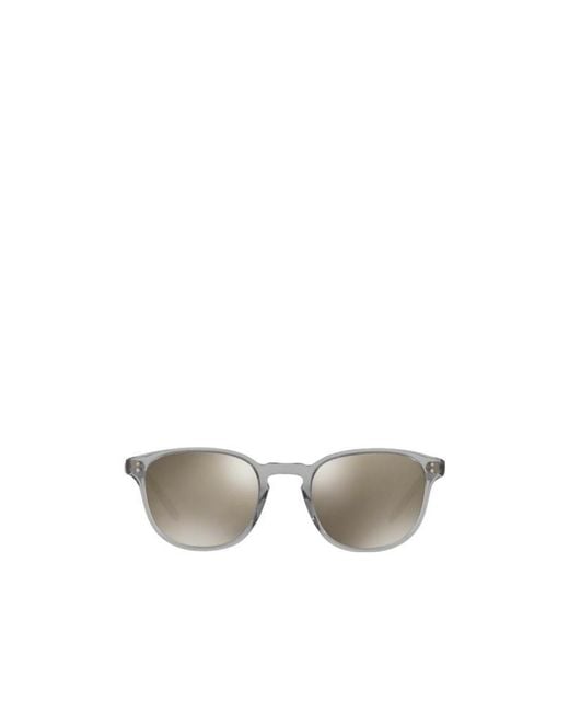 Oliver Peoples Metallic Square Frame Sunglasses for men