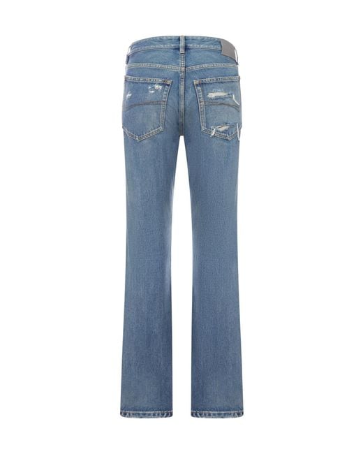 Balenciaga Blue Belt-Loop Jeans