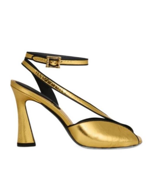 Etro High Heeled Metallic Effect Sandals