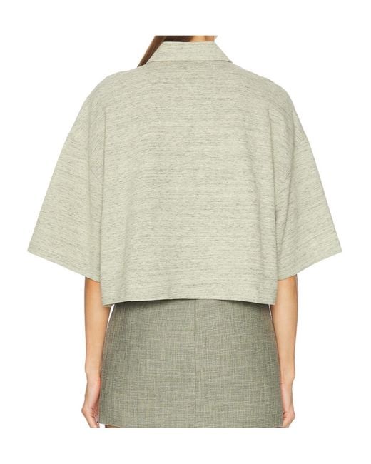 Bottega Veneta Natural Polo Shirt With Lapel Short Sleeve