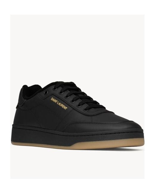 Saint Laurent Black Sl/61 Lace-Up Sneakers for men