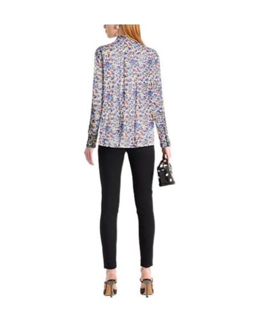 Isabel Marant Blue Colorful Long-Sleeved Shirt