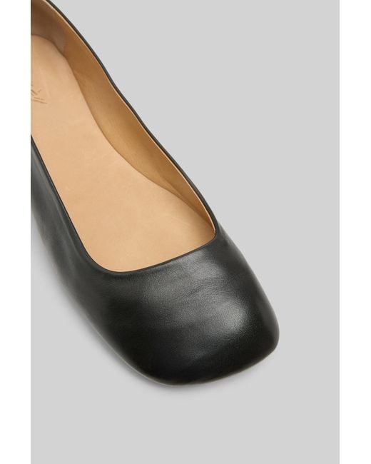 Marsèll Black Marsèll Square Toe Slip-On Ballerina Shoes