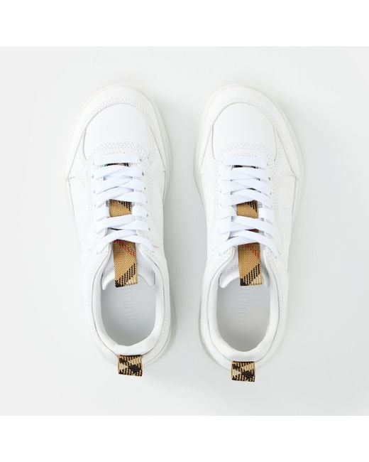 Burberry White Burb Matrix Sneak Ld52