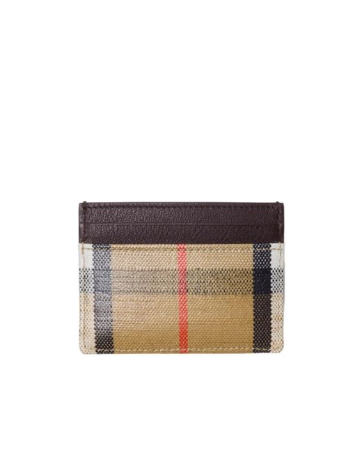 Burberry White Highlands Card Case