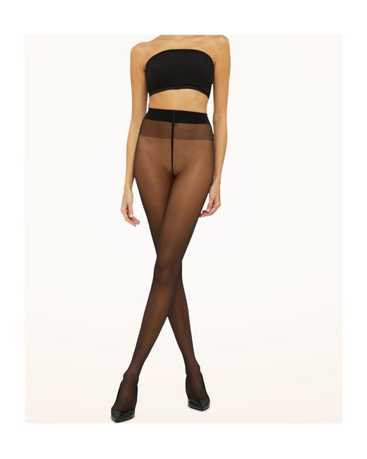 Wolford White Comfort-Cut 20 Tights