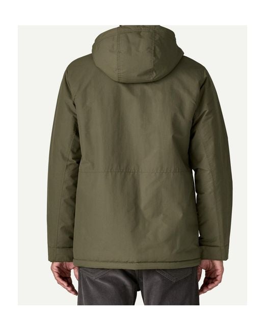 Patagonia Green Isthmus Hooded Parka Coat for men