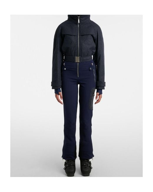 CORDOVA Blue Zippered Long-Sleeved Ski Jumpsuit